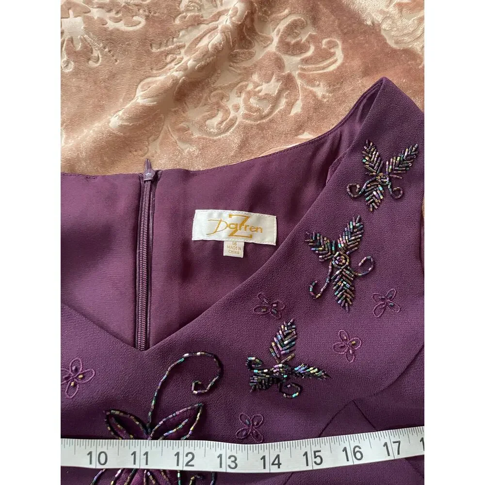 Vintage y2k purple maxi set‎ evening formal wedding large